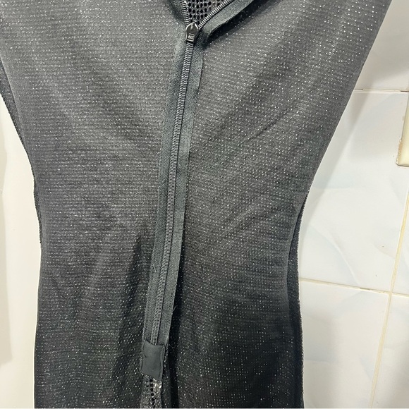 H&M Women’s XS Metallic Black Sequin Event Party Glam Witchy Bodycon Mini Dress - Picture 11 of 12